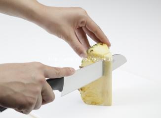 パイナップルの切り方4